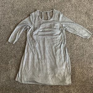 Torrid Plus Size Silver Dress with Slip